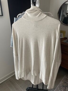 Madison & Berkeley Cream Cowl Neck Sweater